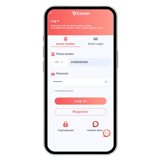 N8 Gaming APK Login Interface
