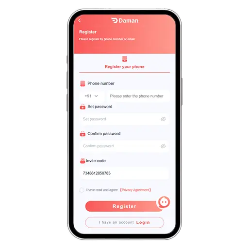 N8 Gaming APK Registration Step 1