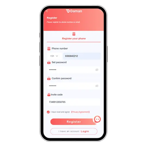 N8 Gaming APK Registration Step 2